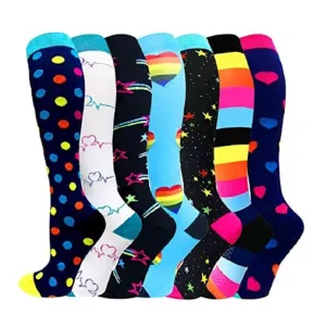 7 Pairs Outdoor Sports Compression Socks Warm Leisure Riding Stockings Set