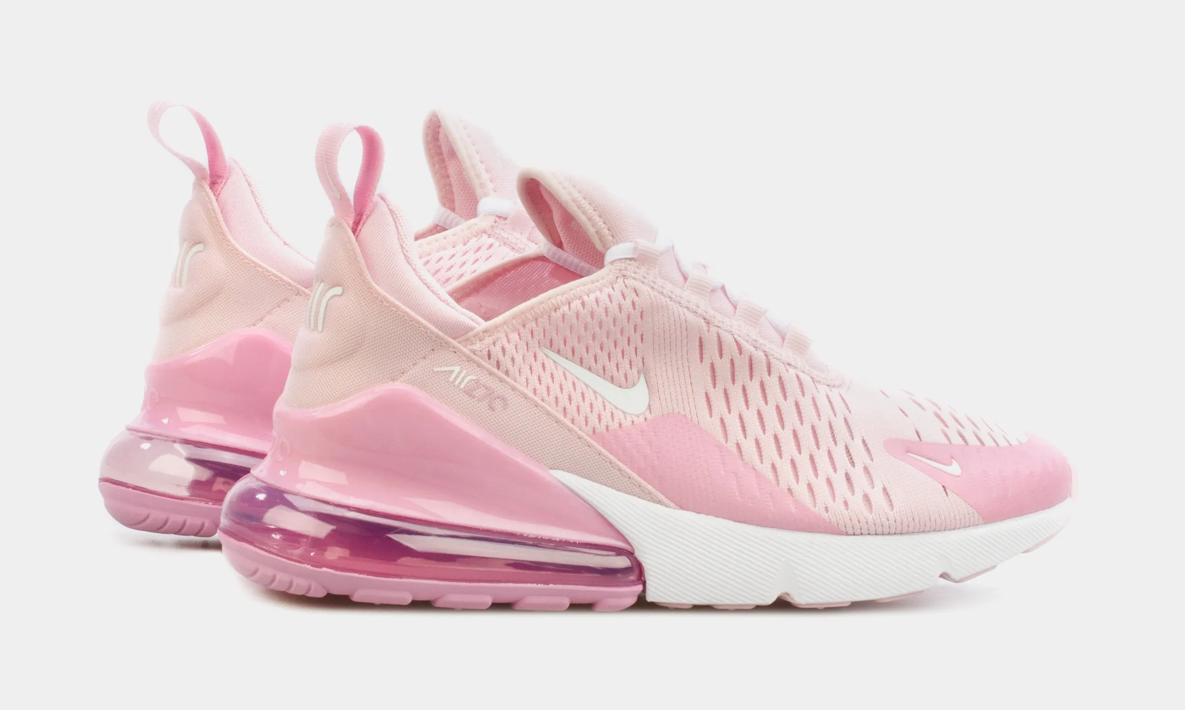 Air Max 270 Grade School Running Shoes (Pink)