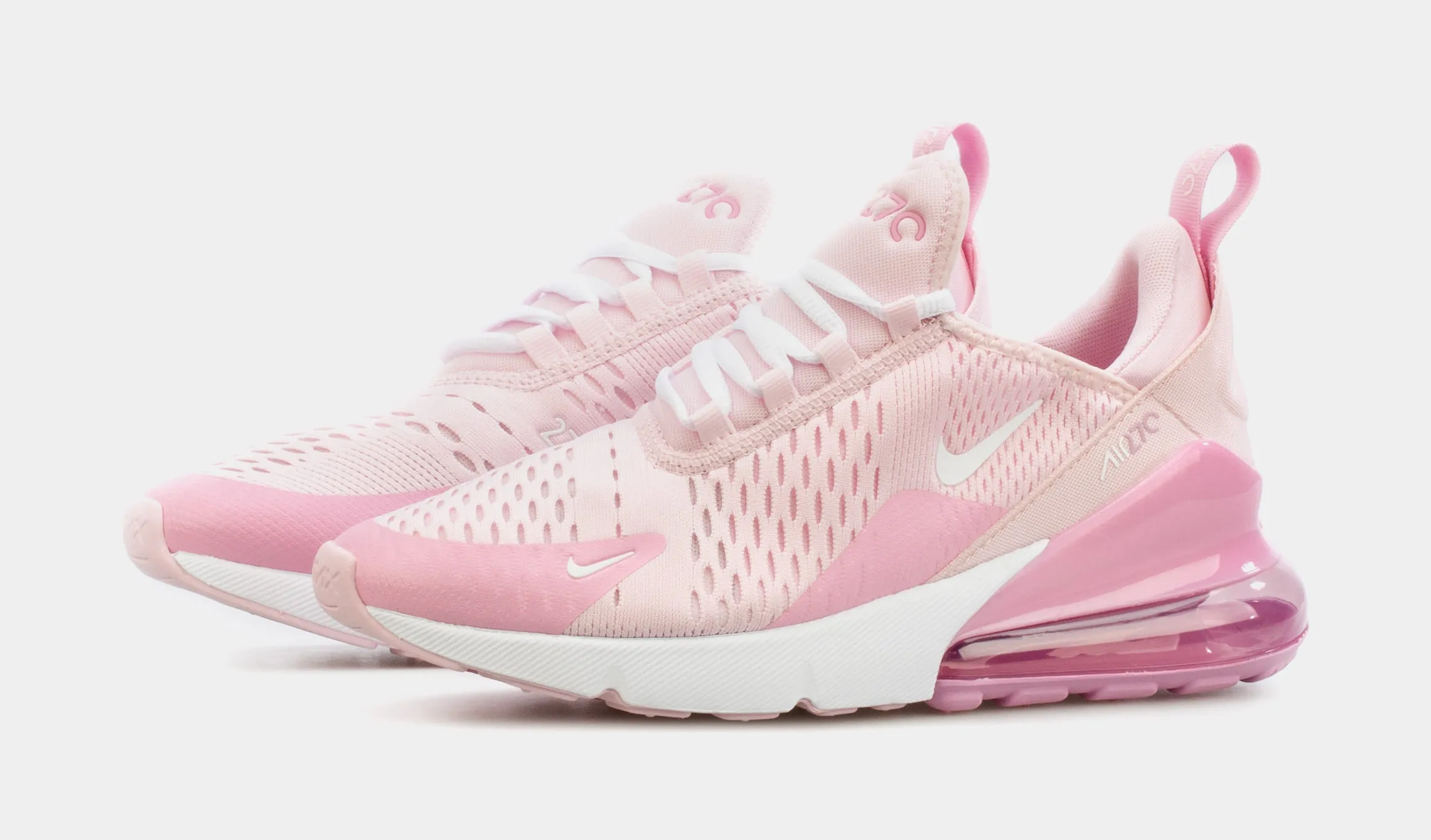 Air Max 270 Grade School Running Shoes (Pink)