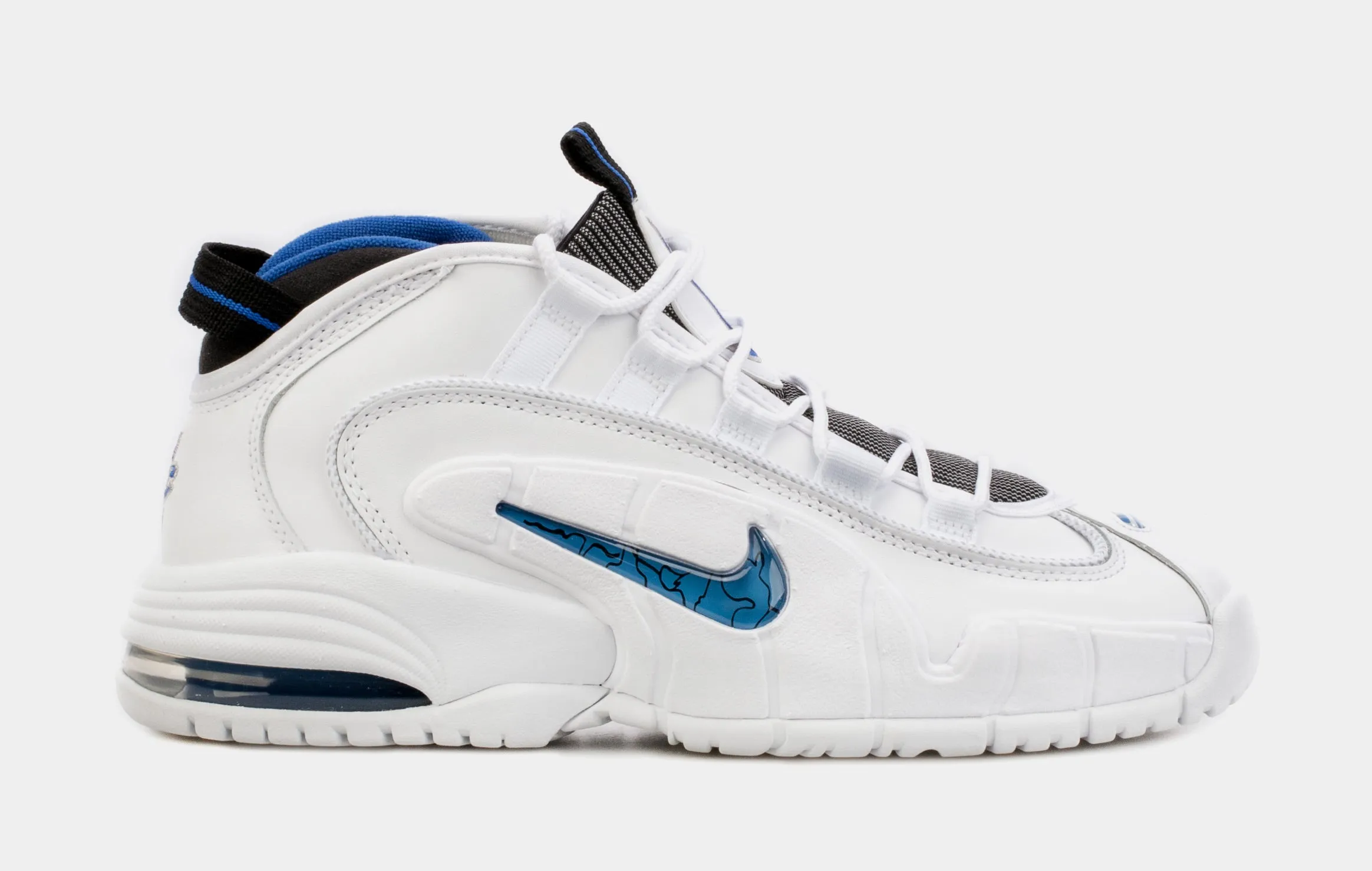 Air Max Penny Mens Basketball Shoes (White/Blue)