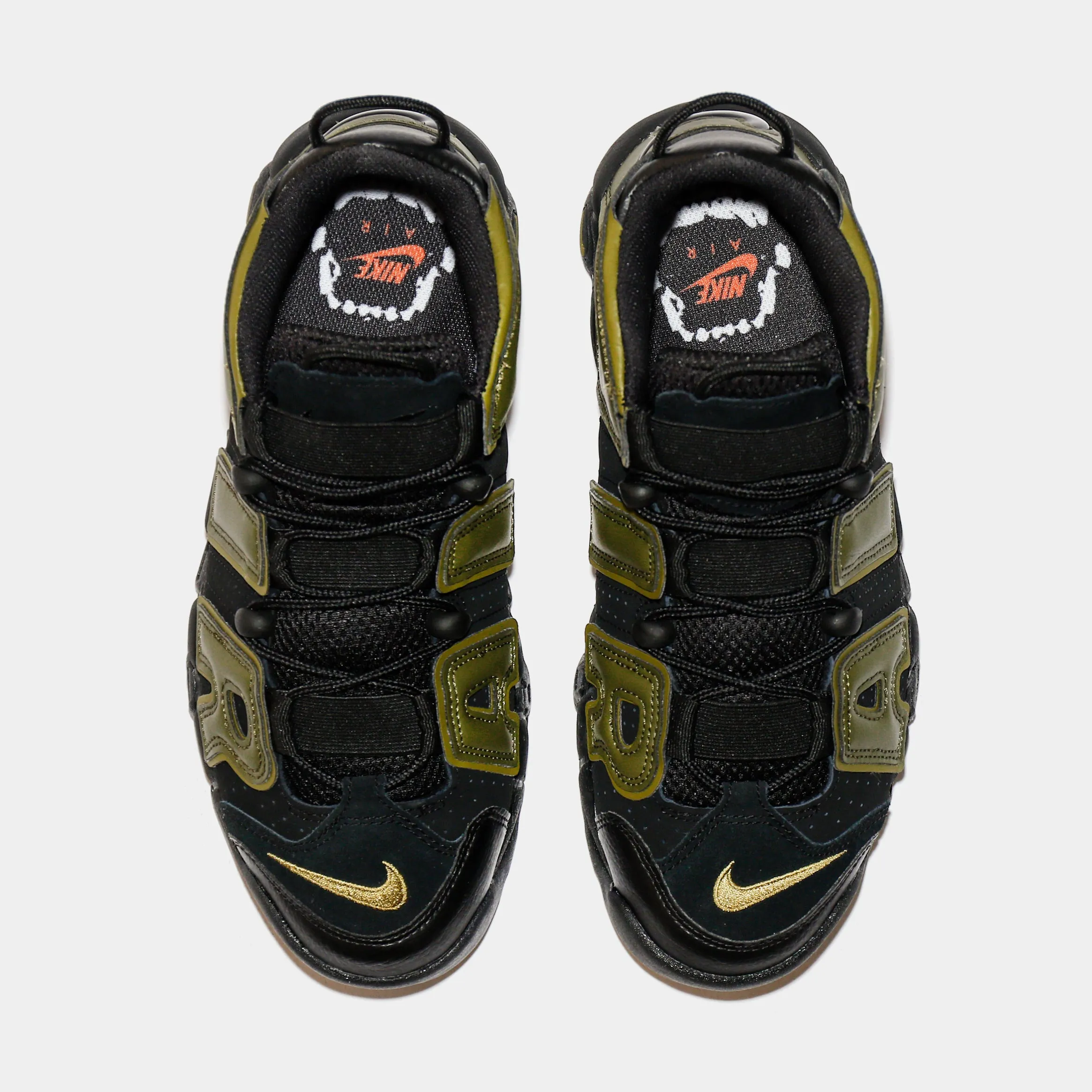 Air More Uptempo Rough Green Mens Basketball Shoes (Black/Green)