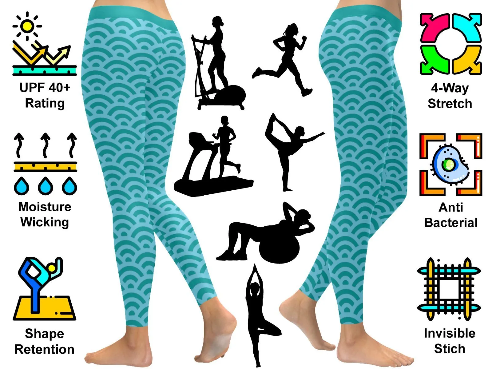 All I Need Is Coffee & A Whole Lot Of Jesus Soft Leggings For Women - Christian Leggings For Women