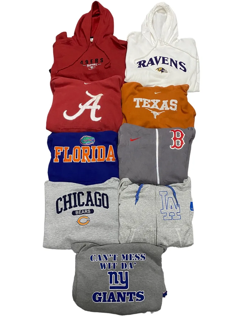 American Sports Hoodies (Feat NFL, NBL, Nike) x 15