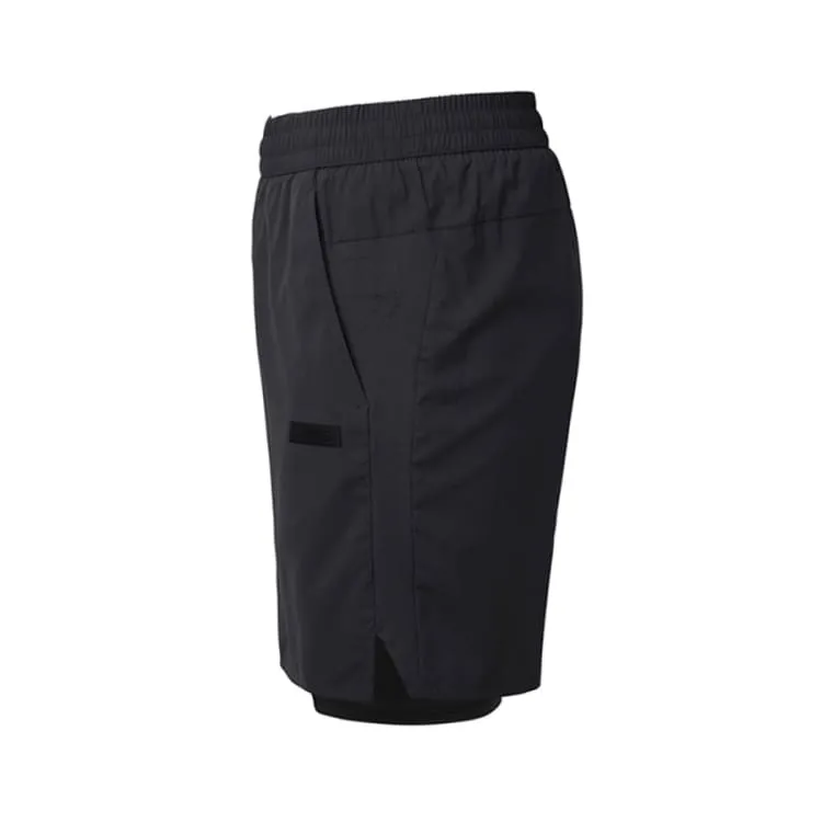 Barrel Men Essential Half Leggings Shorts-BLACK