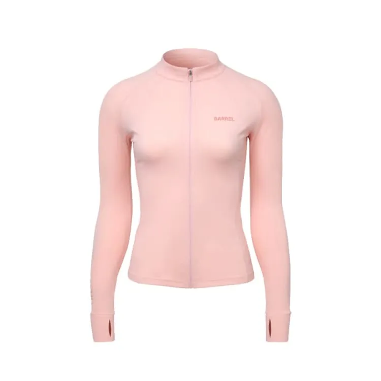 Barrel Women Resort Zip-Up Rashguard-PEACH