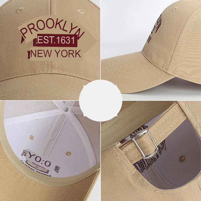 Baseball cap for women ins big head circumference soft top baseball cap showing face small street photo couple trend ins duck tongue hat