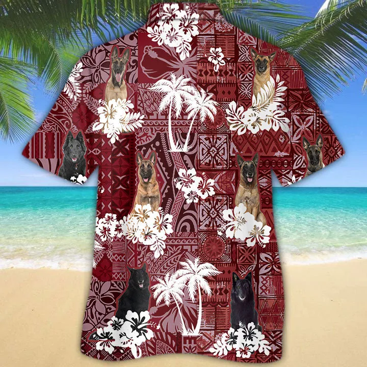 Belgian Shepherd Hawaiian Shirt, Cool Dog In Hawaiian Shirt For Men Women