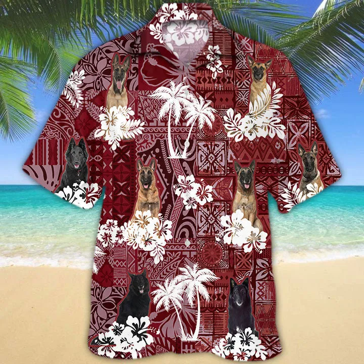 Belgian Shepherd Hawaiian Shirt, Cool Dog In Hawaiian Shirt For Men Women