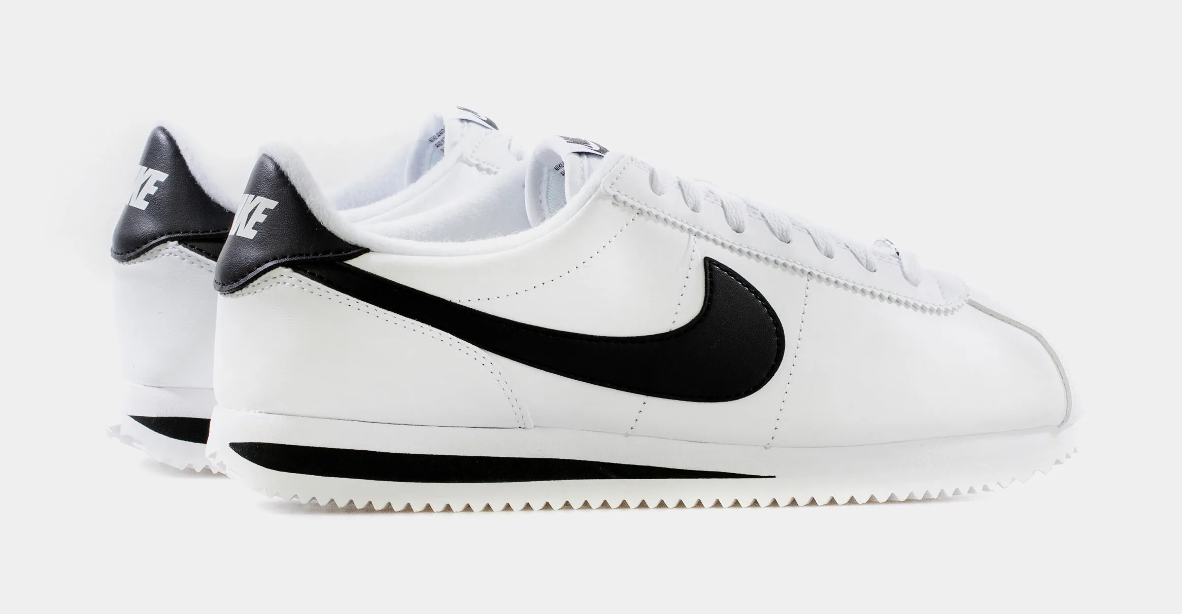 Cortez Basic Leather Classic Mens Lifestyle Shoe (White/Black)