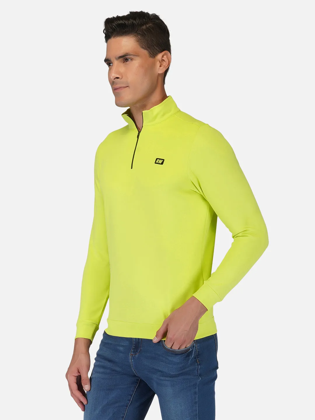 CrossFIT Neon Green Half Zipper Jacket RWM6031