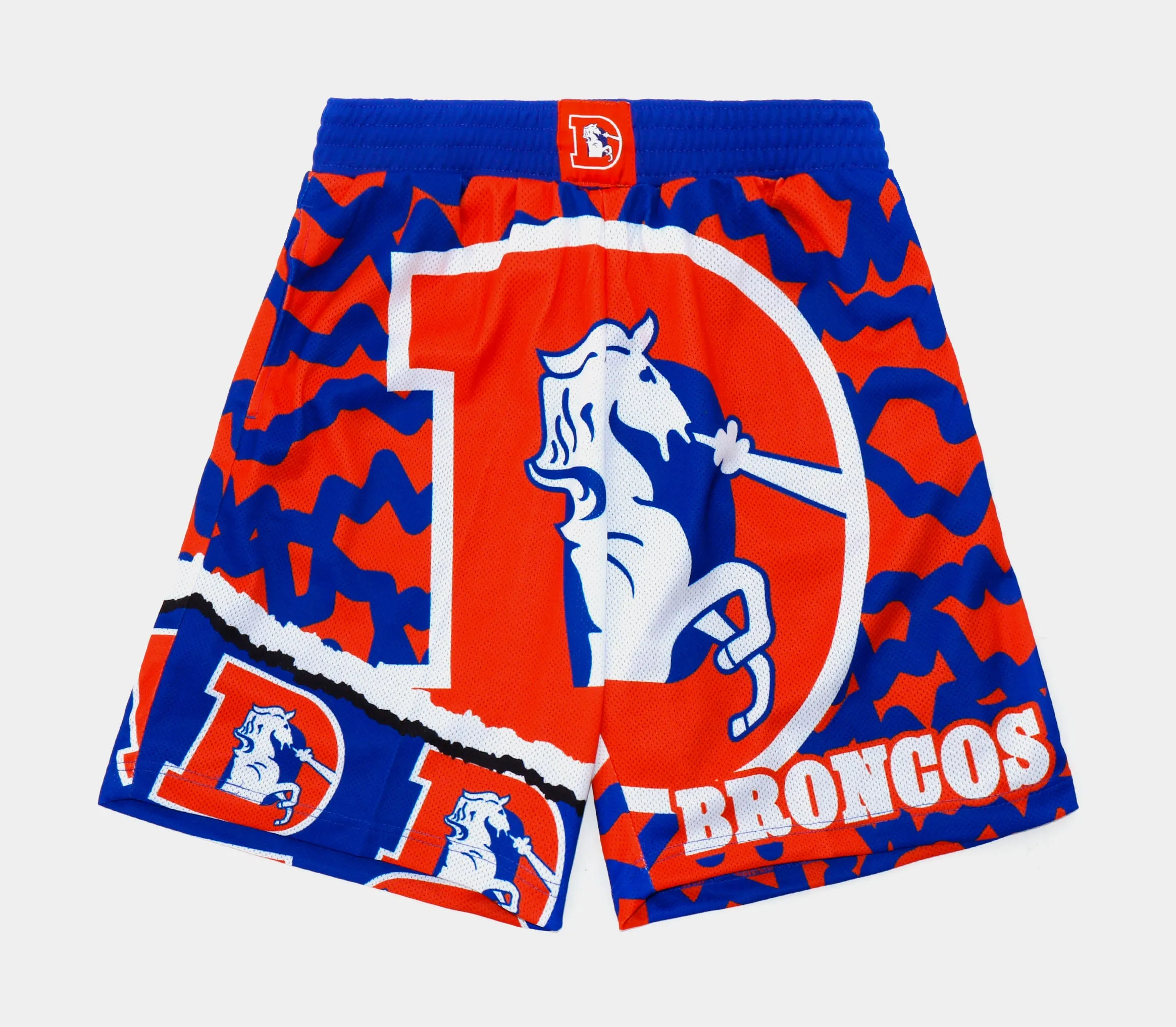 Denver Broncos Jumbotron 2.0 Sublimated Shorts Mens Shorts (Blue/Orange)