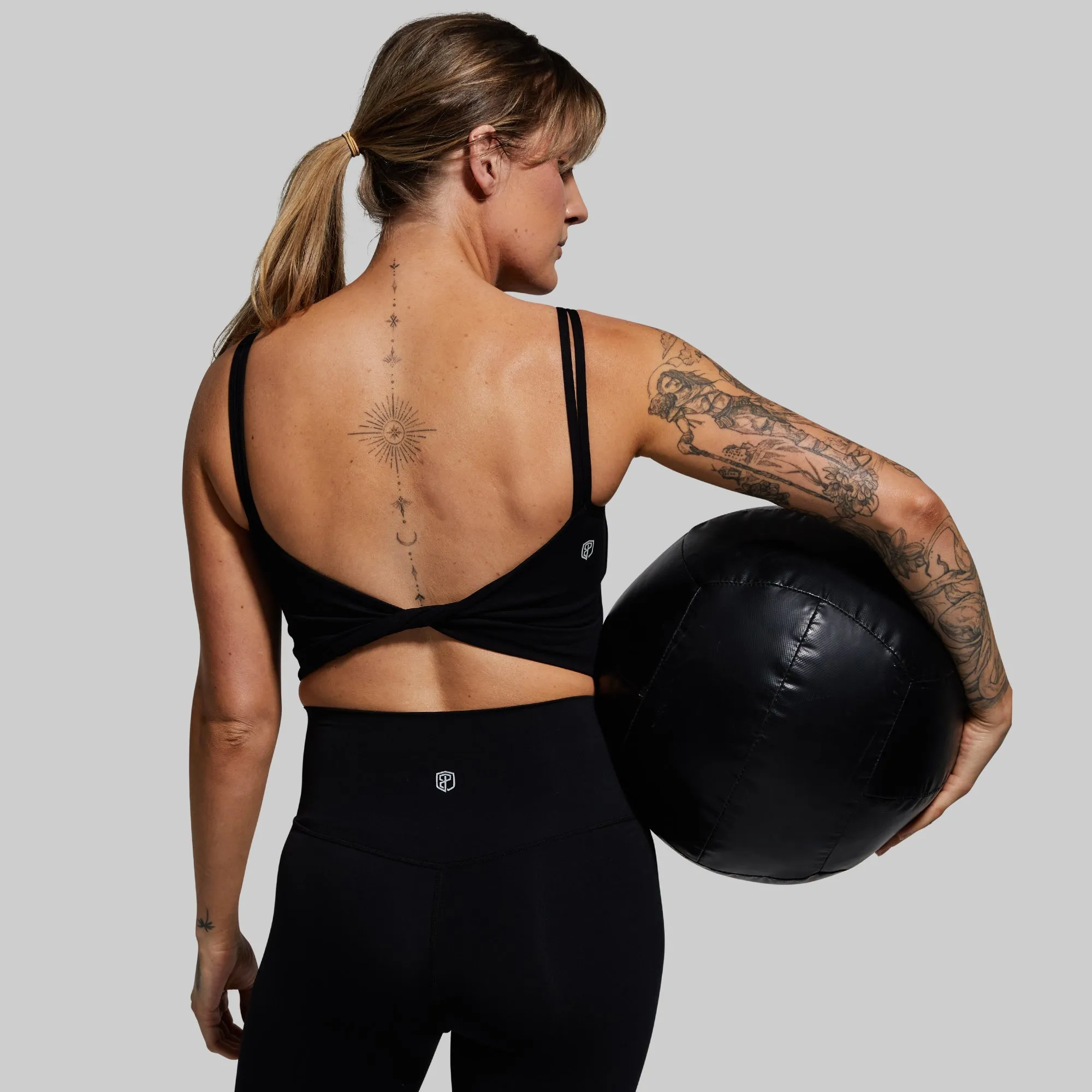 Don't Get It Twisted Sports Bra (Brand Strength-Black)