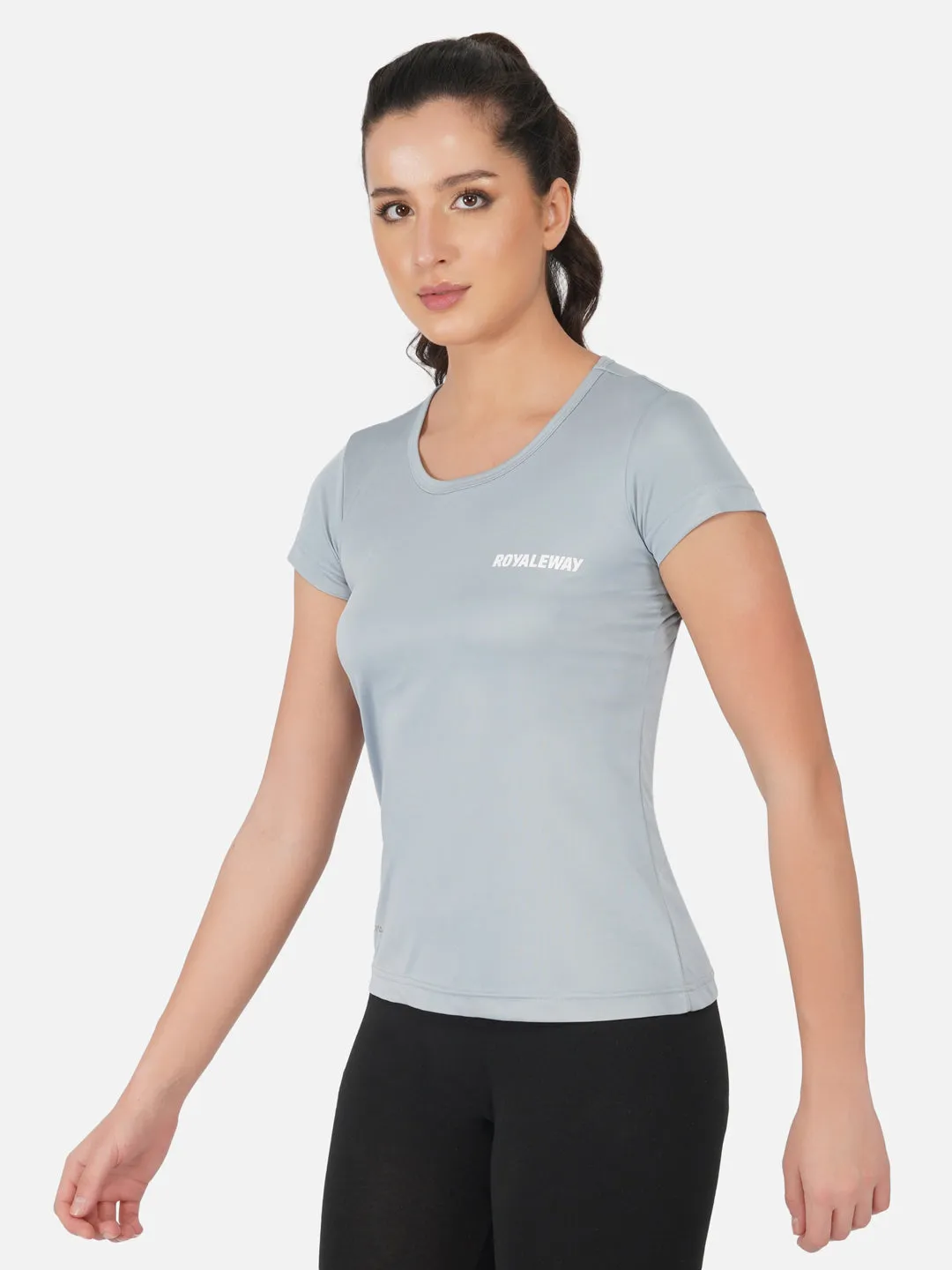 DriSOFT T Shirt Top Ash Blue Women RWW2050