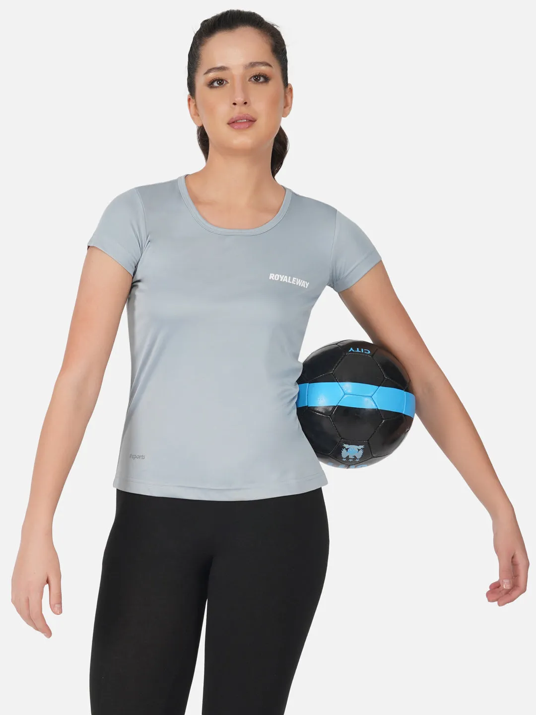 DriSOFT T Shirt Top Ash Blue Women RWW2050