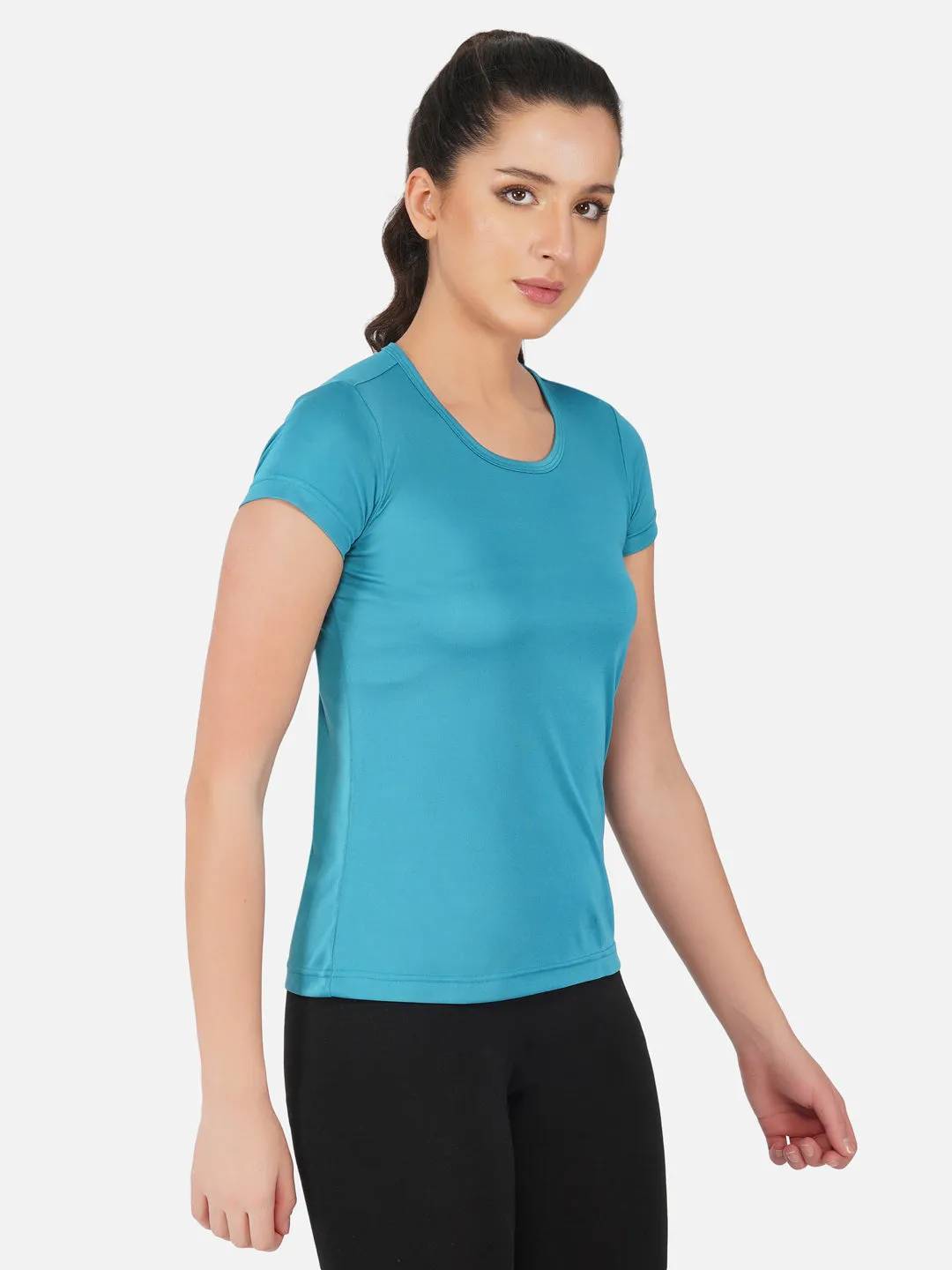 DriSOFT T Shirt Top Peacock Blue Women RWW2058