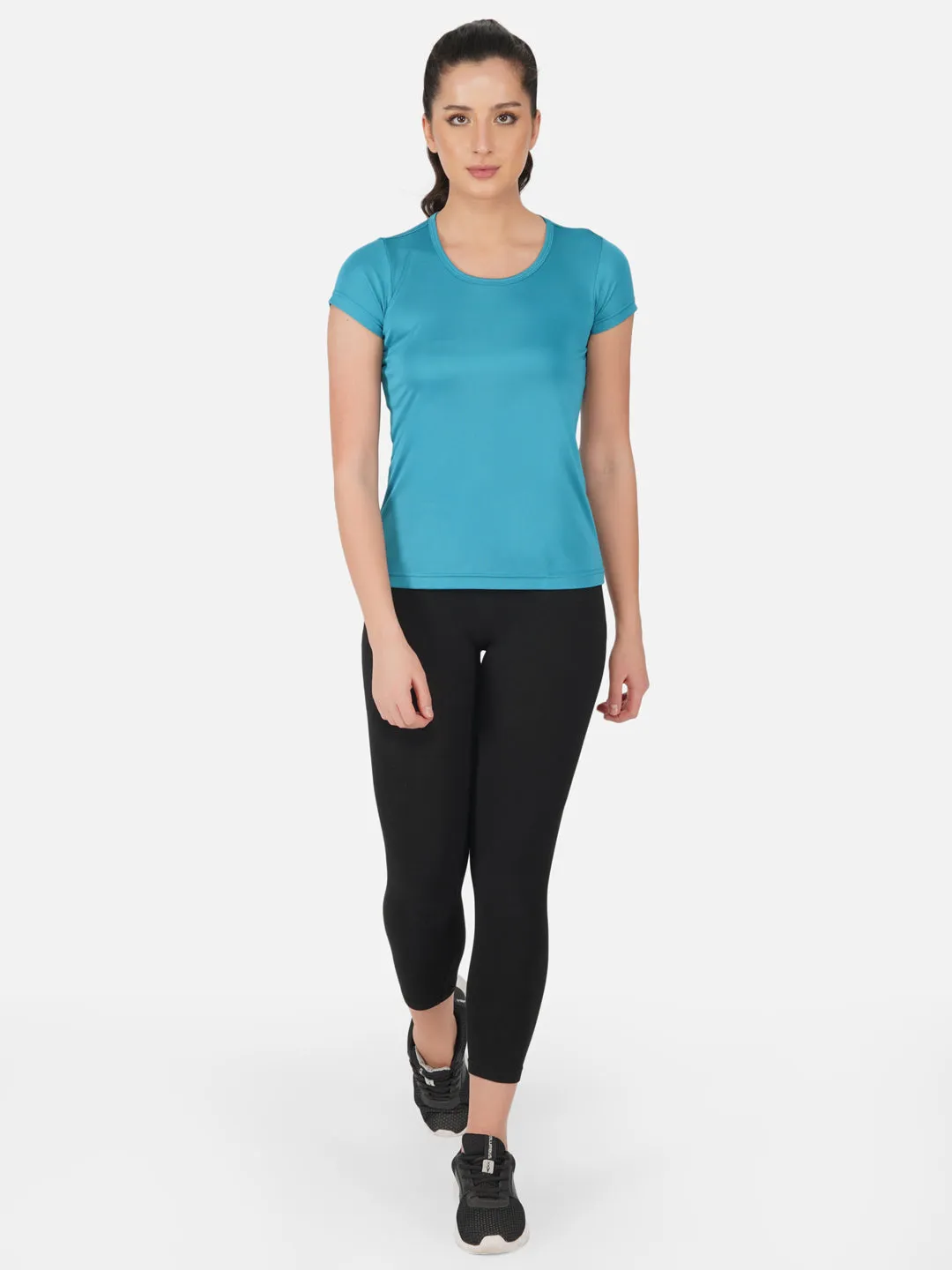 DriSOFT T Shirt Top Peacock Blue Women RWW2058