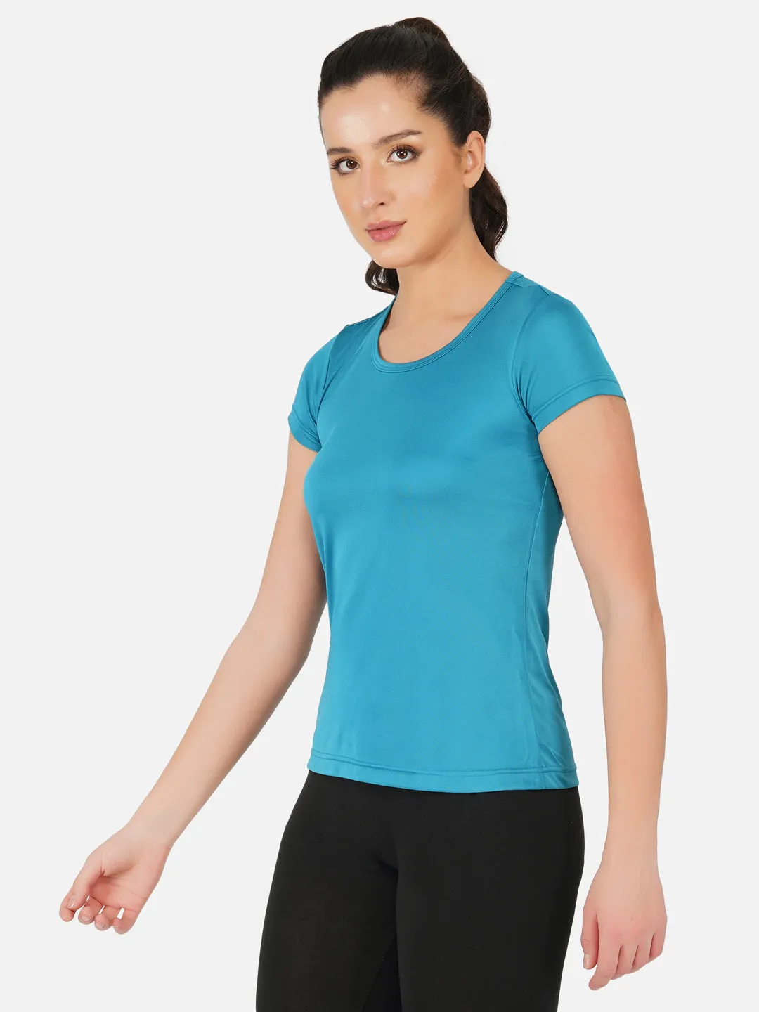 DriSOFT T Shirt Top Peacock Blue Women RWW2058