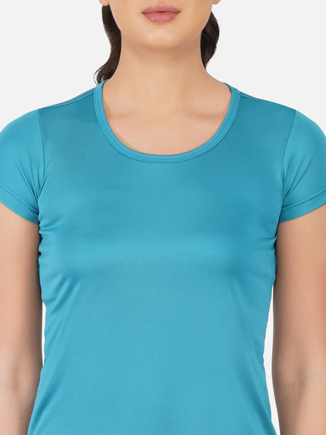 DriSOFT T Shirt Top Peacock Blue Women RWW2058