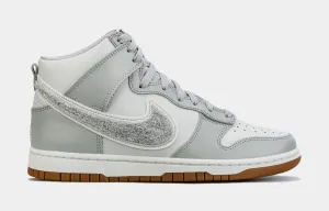 Dunk High Chenille Swoosh Mens Lifestyle Shoes (Grey/White)