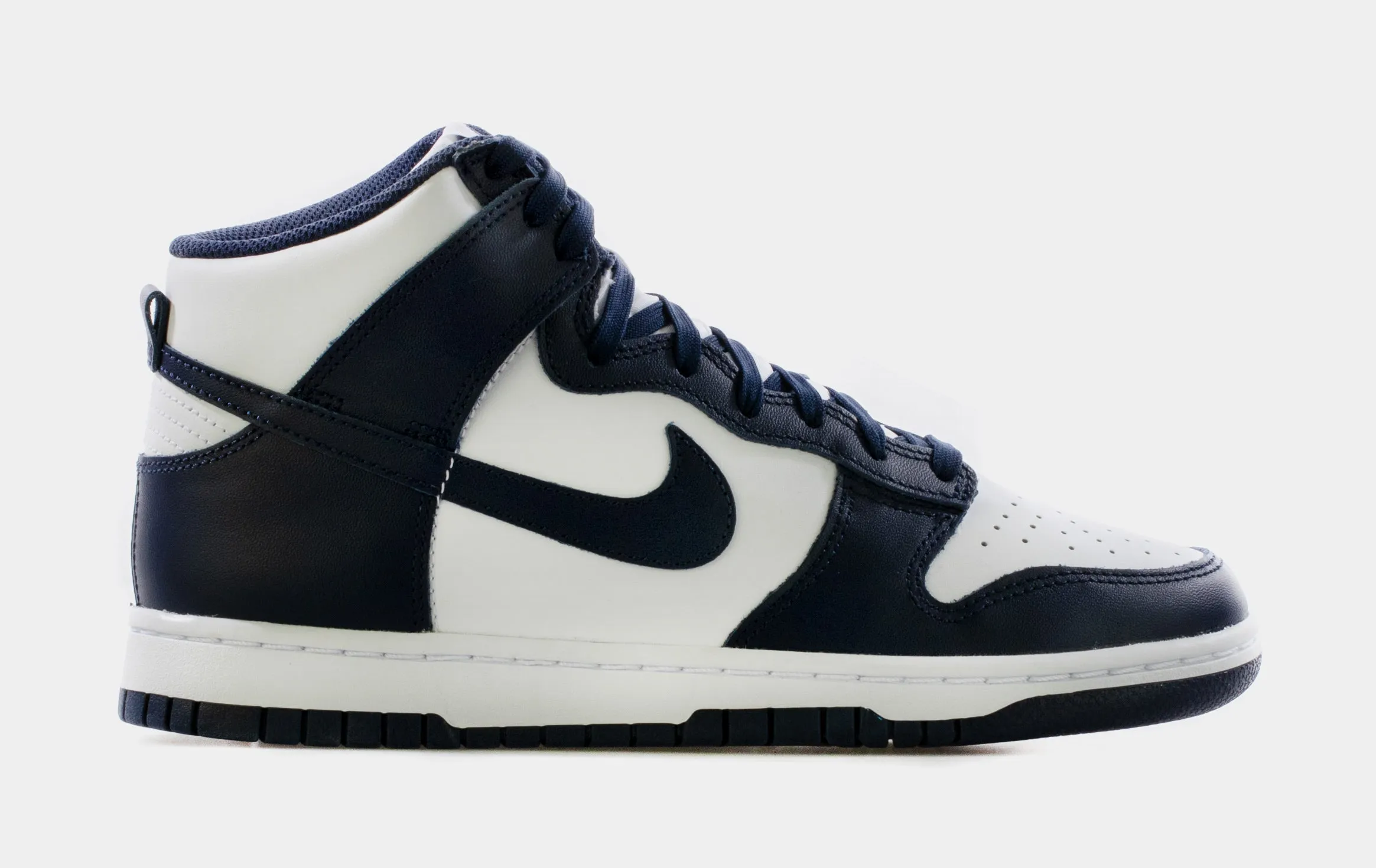 Dunk High Midnight Navy Mens Lifestyle Shoe (White/Midnight Navy/White) Limit One Per Customer