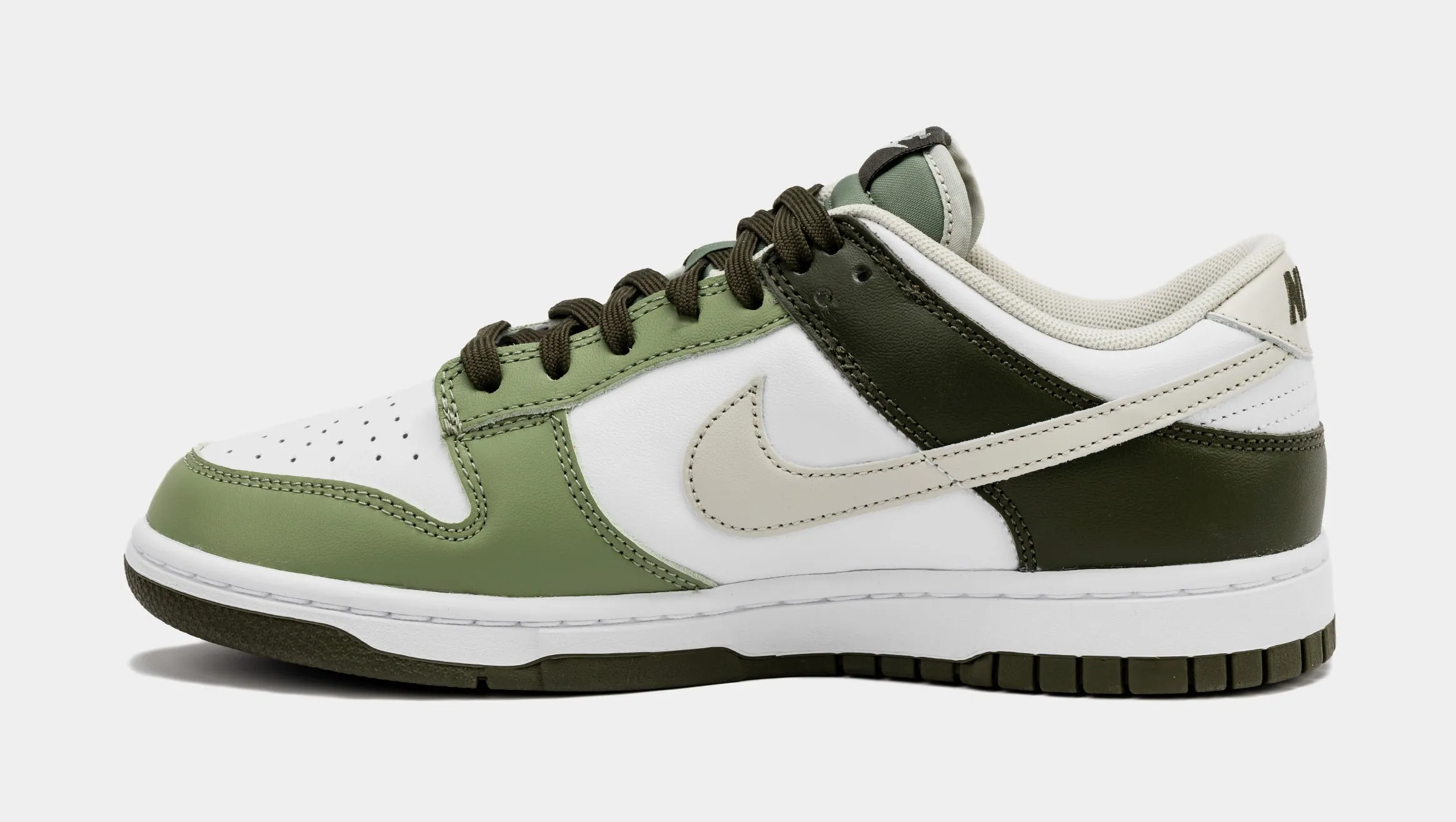 Dunk Low Oil Green Mens Lifestyle Shoes (Light Bone/Oil Green) Free Shipping