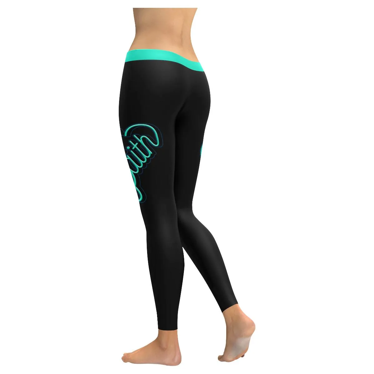 Faith Heart Soft Leggings For Women - Christian Leggings For Women