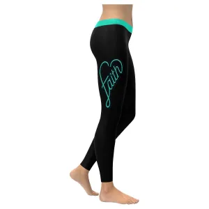 Faith Heart Soft Leggings For Women - Christian Leggings For Women