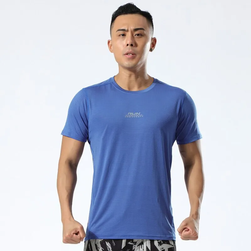 Fashion Compression Men T-shirts workout Sports Running T-shirt Short Sleeve Jogger Tshirt Fitness Exercise Gym Clothing