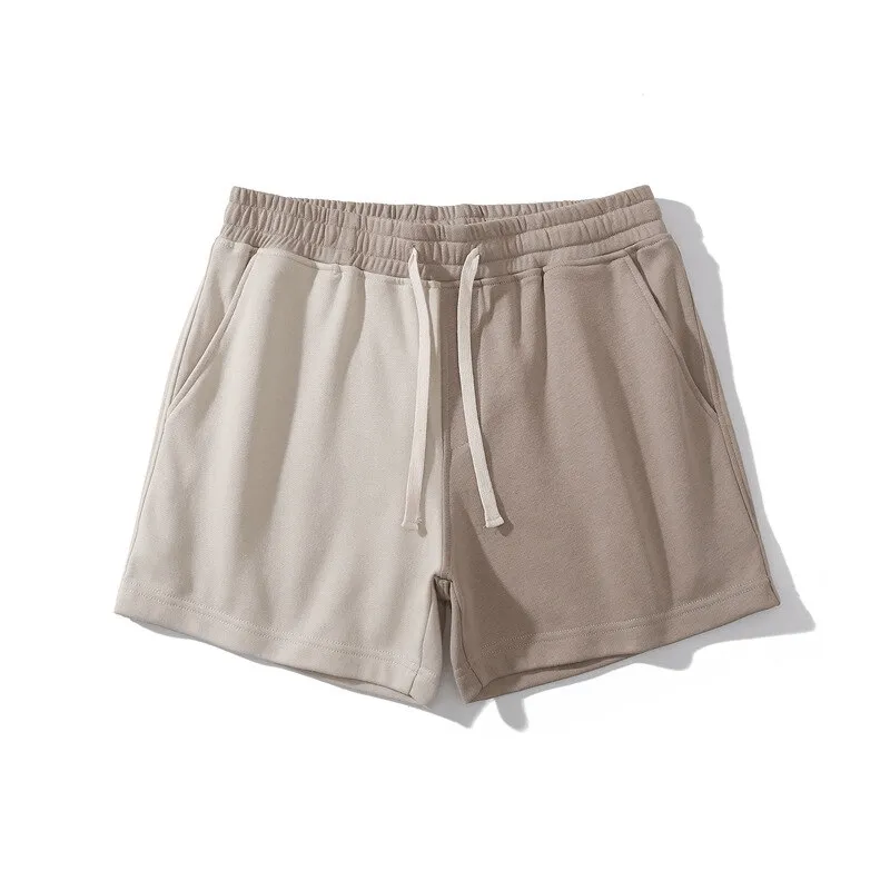 Fashion Elastic Waist Cotton Two Color Shorts for Men - SF1394