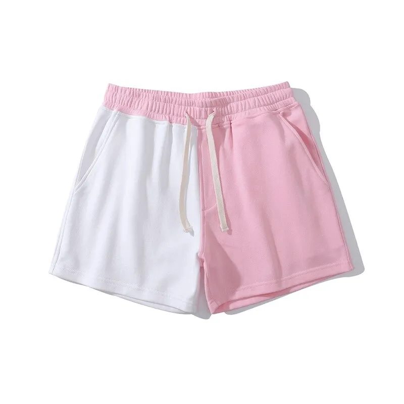 Fashion Elastic Waist Cotton Two Color Shorts for Men - SF1394