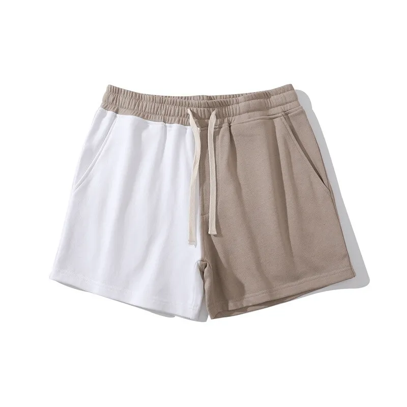 Fashion Elastic Waist Cotton Two Color Shorts for Men - SF1394