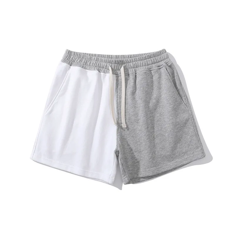 Fashion Elastic Waist Cotton Two Color Shorts for Men - SF1394