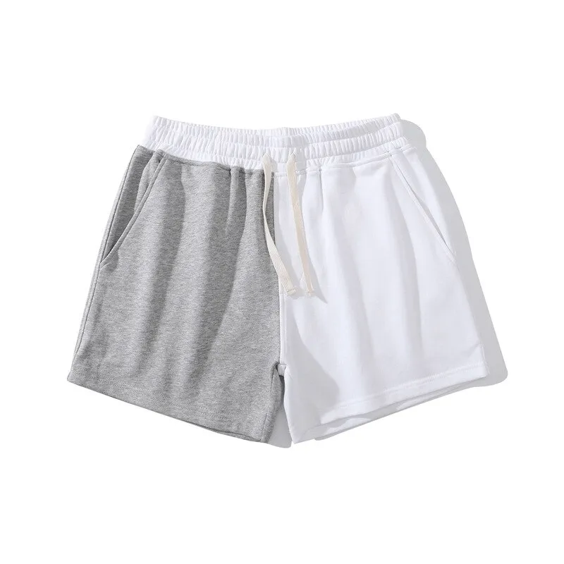 Fashion Elastic Waist Cotton Two Color Shorts for Men - SF1394