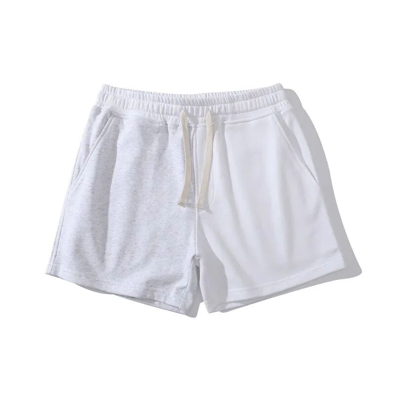 Fashion Elastic Waist Cotton Two Color Shorts for Men - SF1394