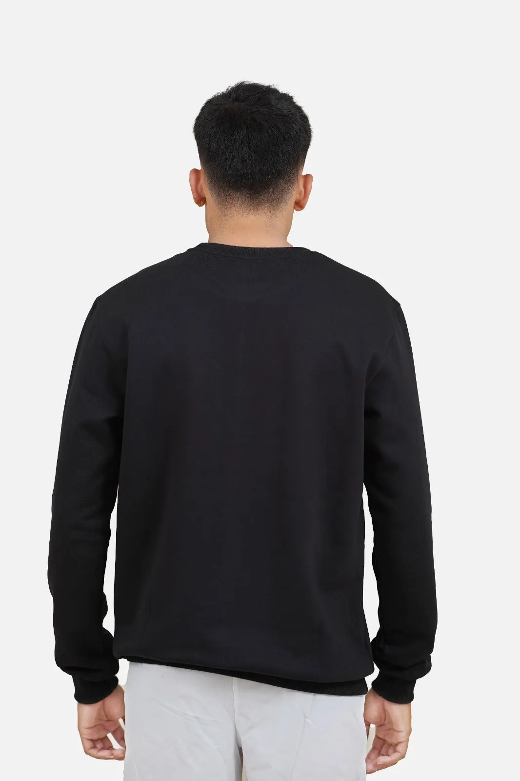 Fleece Black Sweatshirt RWM9011