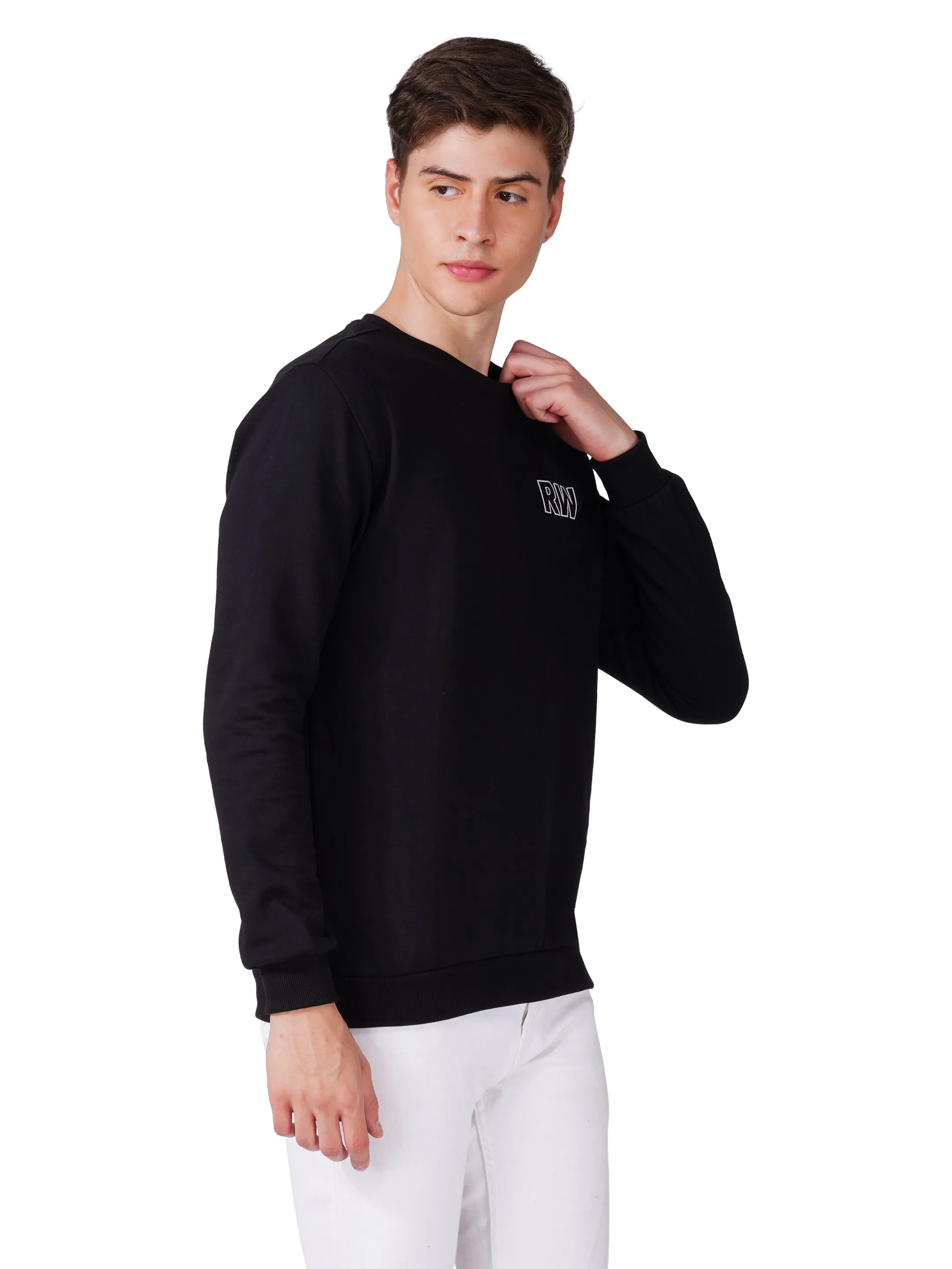 Fleece Black Sweatshirt RWM9011