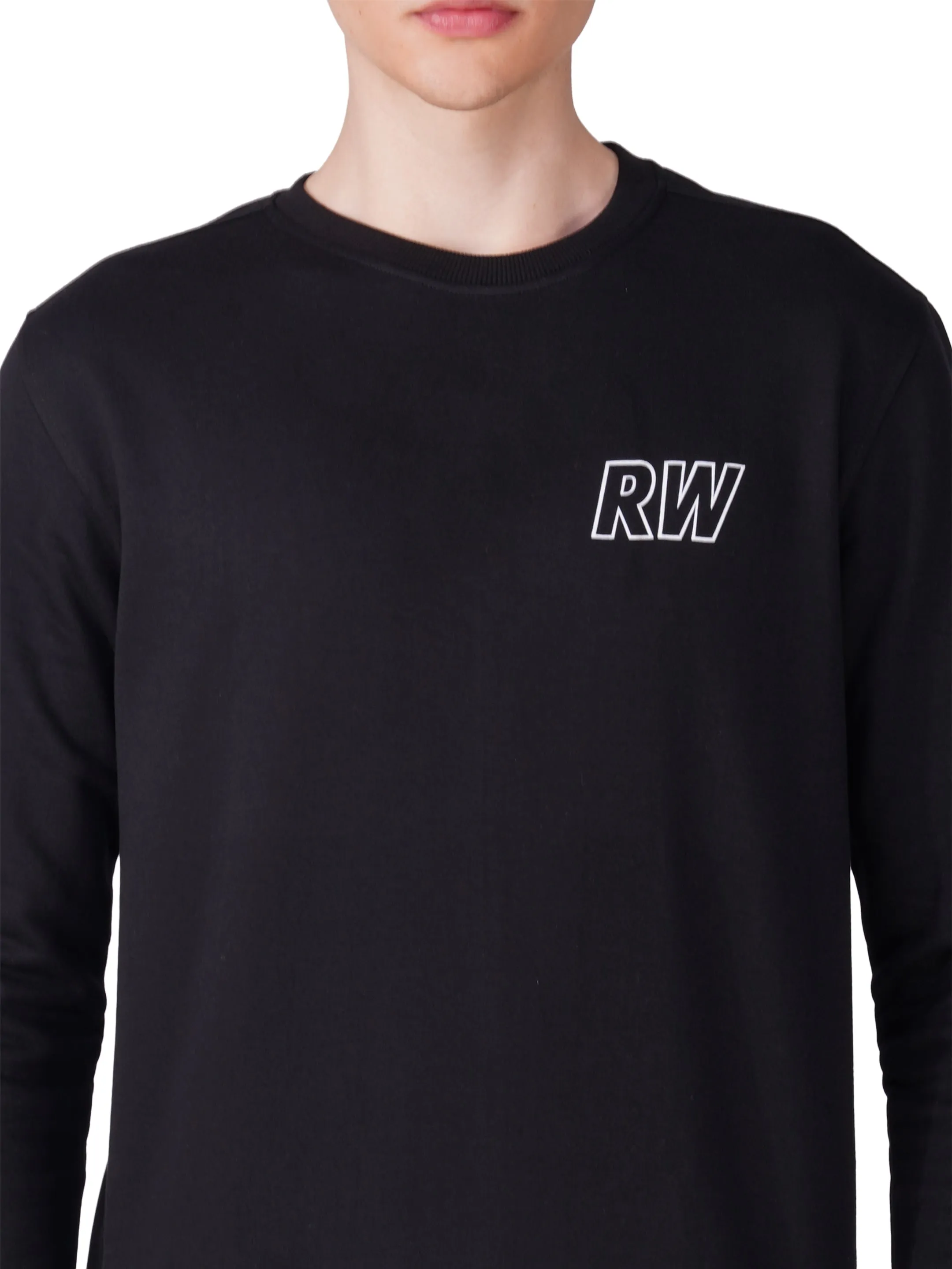 Fleece Black Sweatshirt RWM9011