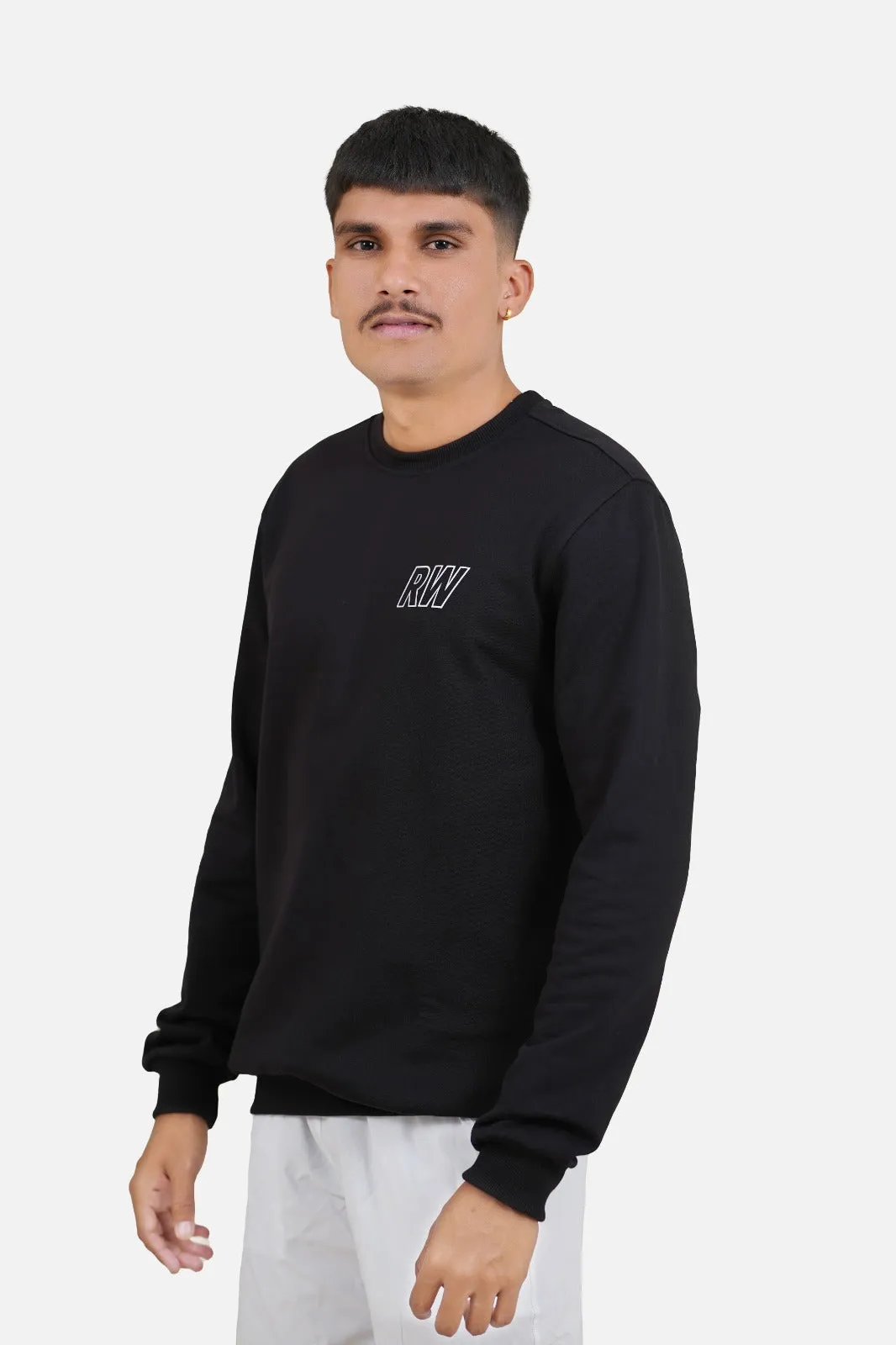 Fleece Black Sweatshirt RWM9011