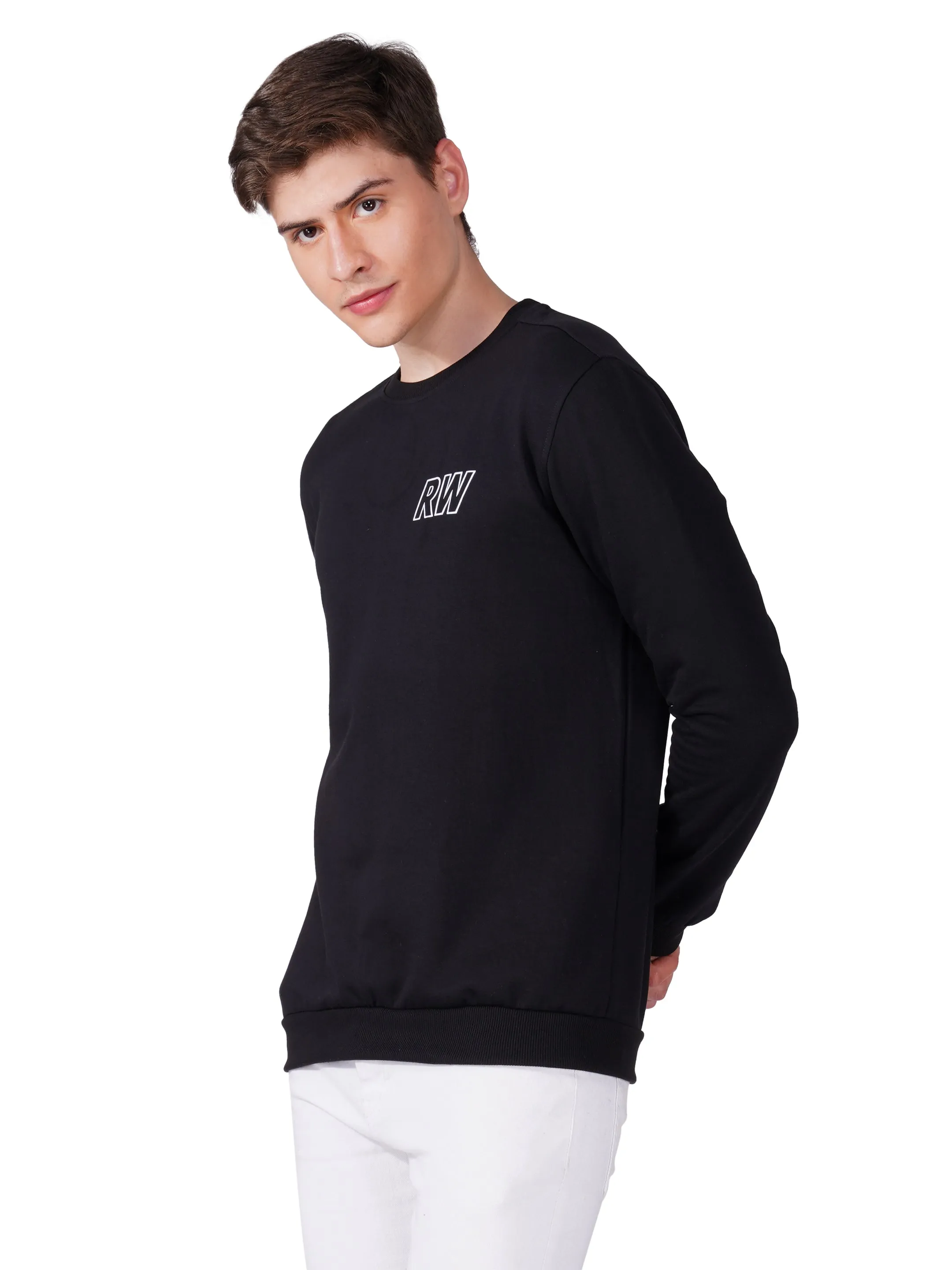 Fleece Black Sweatshirt RWM9011