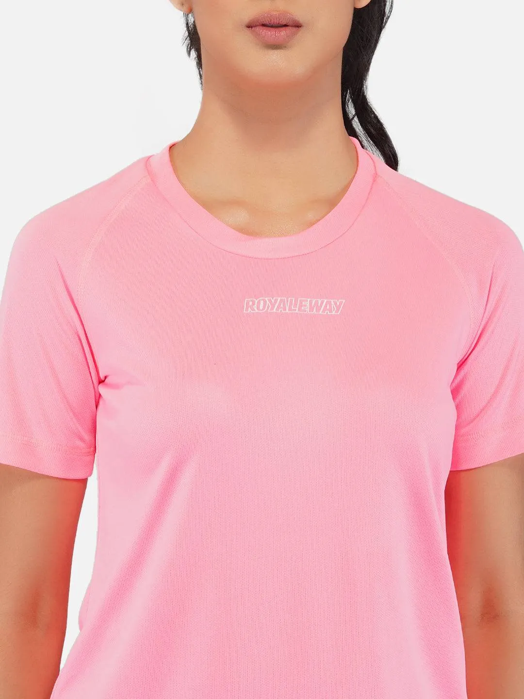 Fluorescent Pink Raglan T-Shirt RWW2061