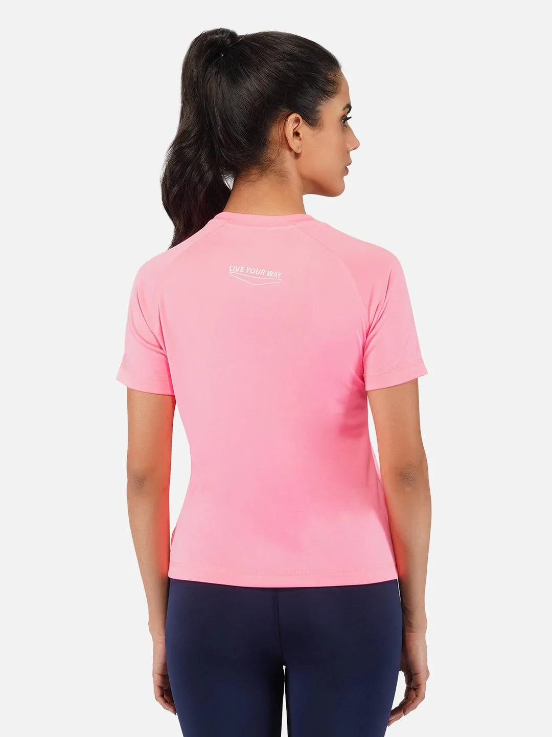 Fluorescent Pink Raglan T-Shirt RWW2061