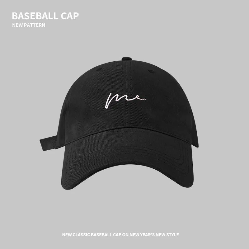 Four Seasons Hat Women's Big Head Baseball Cap Men's Trendy Niche Design Versatile Sports Korean Style Peaked Cap Shows Small Face