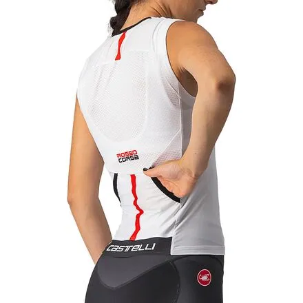 Free 2 Triathlon Jersey - Castelli Women, White/Black