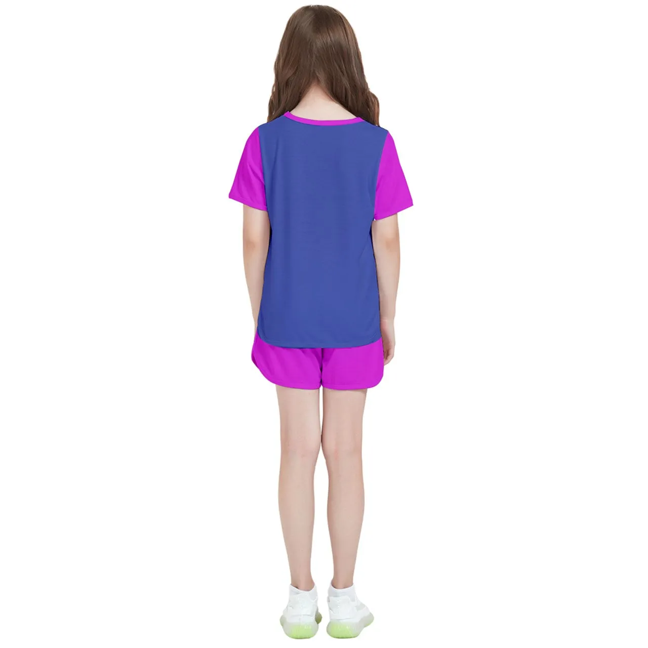 Fro-Puff Girl's Tee And Sports Shorts Set