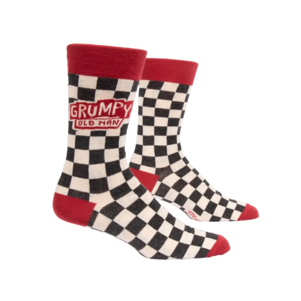 Grumpy Old Man Crew Socks - Mens