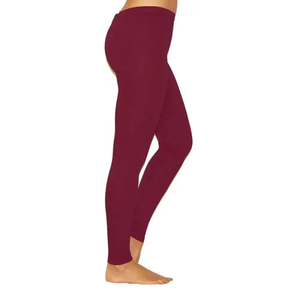 HOTLadies Solid Elastic High Waist Leggings Yoga