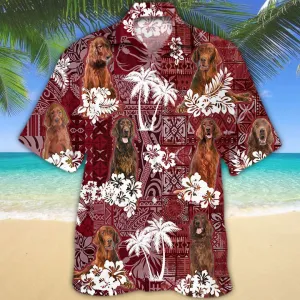 Irish Setter Hawaiian Shirt, Dog Hawaii Aloha Beach Shirt For Men Women