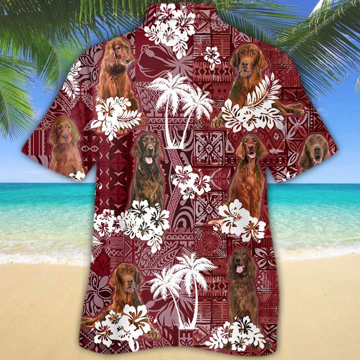 Irish Setter Hawaiian Shirt, Dog Hawaii Aloha Beach Shirt For Men Women