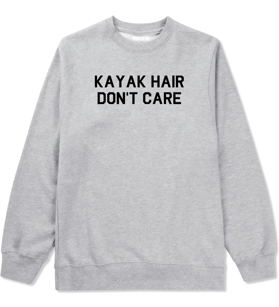 Kayak Hair Dont Care Mens Crewneck Sweatshirt