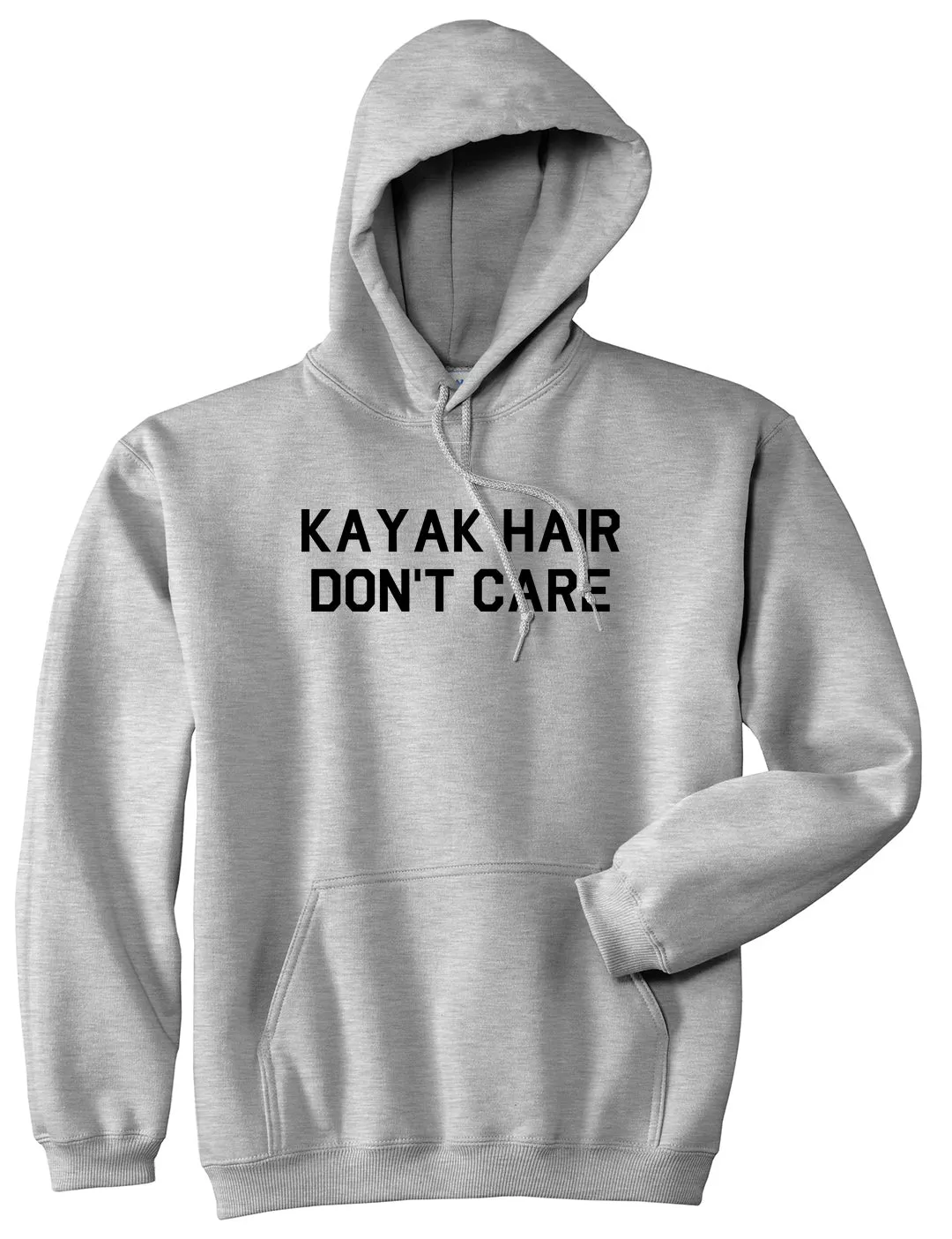 Kayak Hair Dont Care Mens Pullover Hoodie